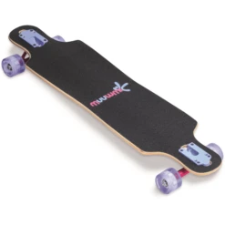 AUTHENTIC SPORTS Longboard Compact ABEC 7 Space, Mit Leuchtrollen