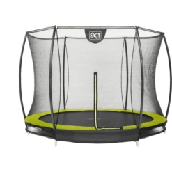 EXIT TOYS EXIT Bodentrampolin Silhouette ø244cm Mit Sicherheitsnetz - Grün