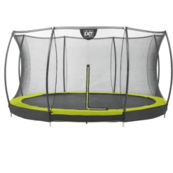 EXIT TOYS EXIT Bodentrampolin Silhouette ø366 Cm Mit Sicherheitsnetz - Grün