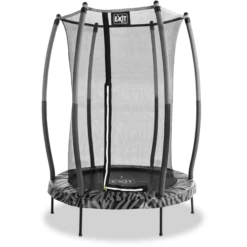 EXIT TOYS EXIT Tiggy Junior Trampolin Mit Sicherheitsnetz ø 140 Cm, Schwarz/grau