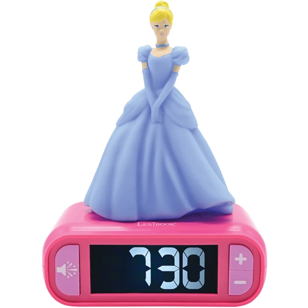 LEXIBOOK Disney Prinzessin Wecker Mit 3D Nachtlicht-Figur 1 LEXIBOOK Disney Prinzessin Wecker Mit 3D Nachtlicht-Figur