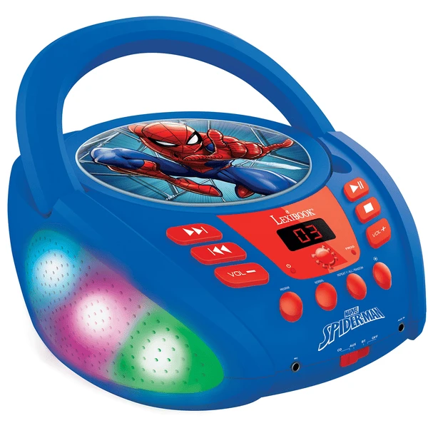 LEXIBOOK Spiderman CD-Player Mit Bluetooth 1 LEXIBOOK Spiderman CD-Player Mit Bluetooth