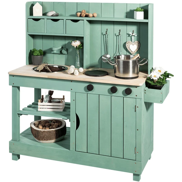 MUDDY BUDDY® Matschküche "Explorer", Salbeigrün 1 MUDDY BUDDY® Matschküche "Explorer", Salbeigrün