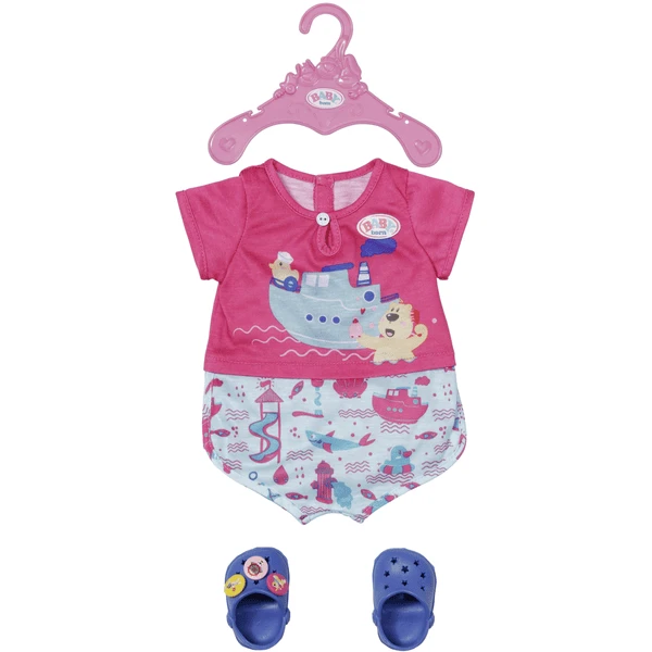 Zapf Creation BABY Born® Bath Pyjamas & Clogs 43 Cm 1 Zapf Creation BABY Born® Bath Pyjamas & Clogs 43 Cm
